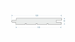 Saunové palubky Osika STS4 15x120 mm