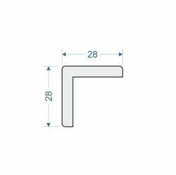 Osika - rohová lišta 28x28 mm
